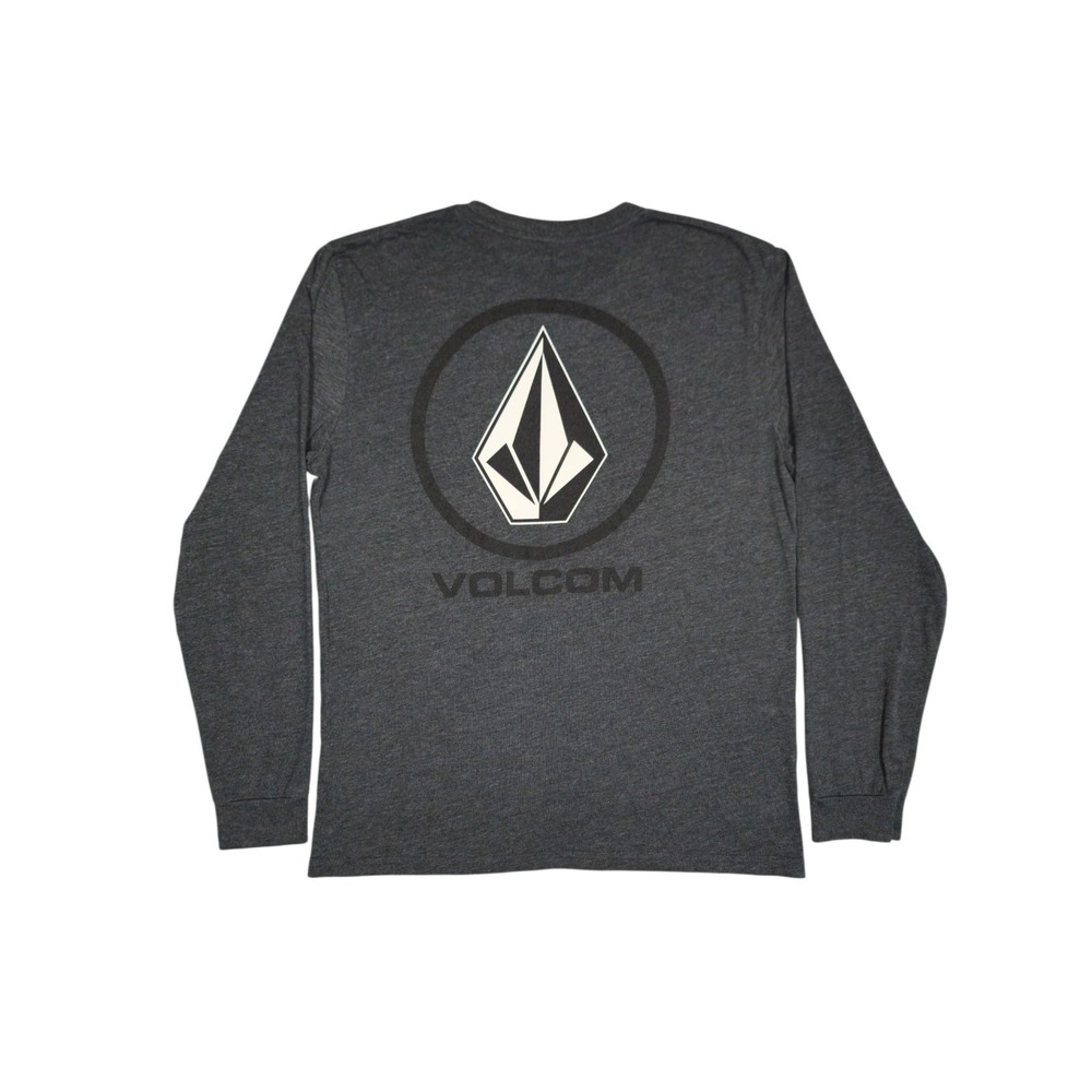 Volcom Gray Long Sleeve Shirt Size M See Pictures Small Hole
